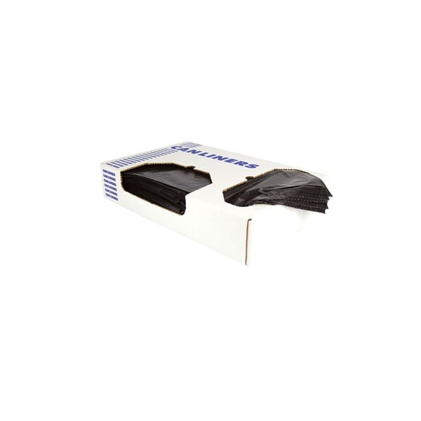 Heritage Bag Low-Density Can Liners, 40-45 Gal, 1.50 Mil, 40 x 46, Black, 100/Carton, PK100 H8046AK - main